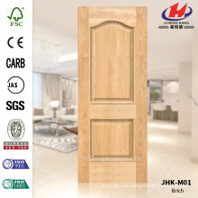 JHK-M01 Diseño decorativo de la textura 2 paneles 4m m Grueso Brich natural Piel de la puerta de la chapa HDF